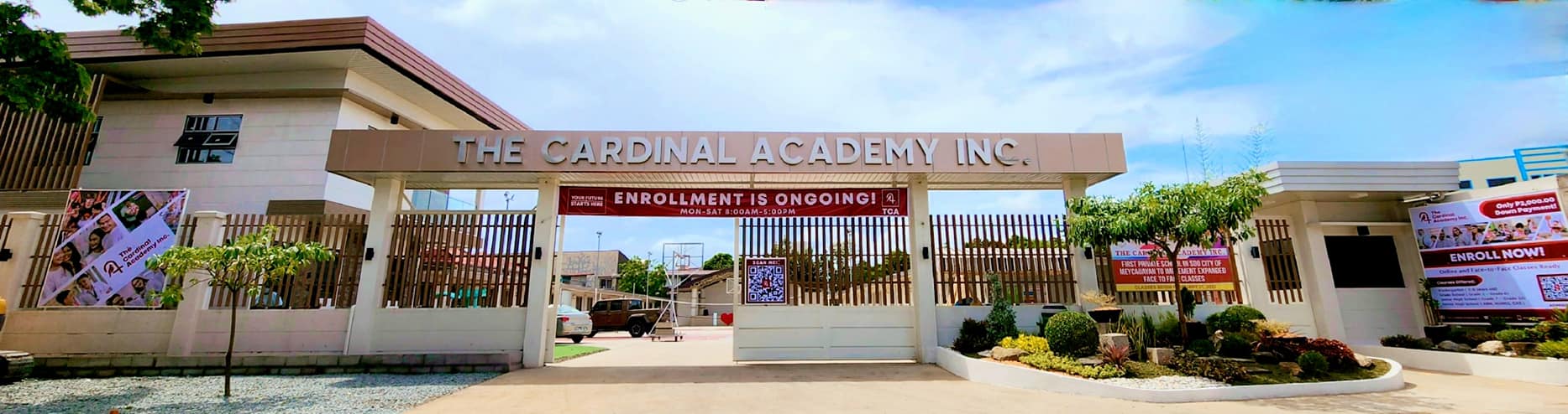 Main gate of The Cardinal Academy Inc.